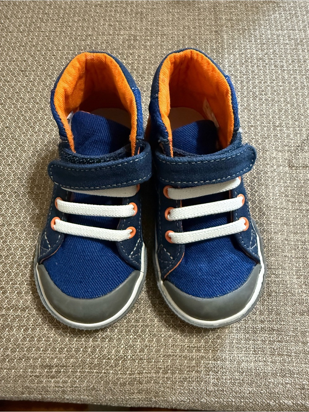 See Kai Run Navy and Orange Toddler Sneakers